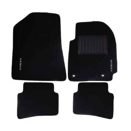 Carpet Set Hyundai Venue Black 4 Piece