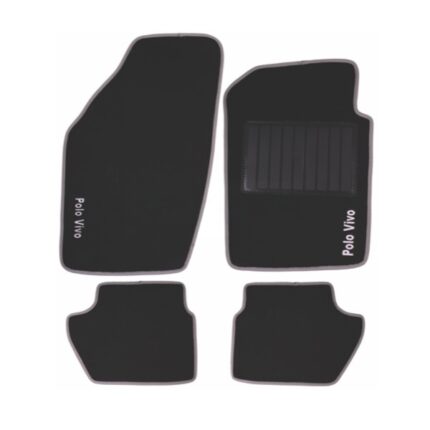 Carpet Set Volkswagen Polo Vivo Black 4 Piece