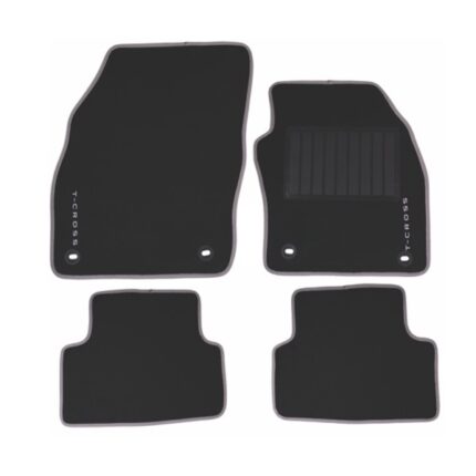 Carpet Set Volkswagen T-Cross Black 4 Piece
