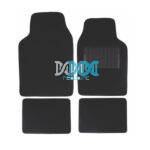 Carpet Set Universal Cars Black 4 Piece