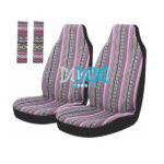 Seat With SeatBelt Cover High Back Front Set
