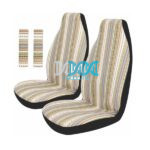 Car Seat Covers Covers Front Set Multi Color Stripes