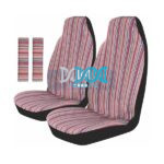 Car Seat Covers Covers Front Set Multi-Color Stripe 