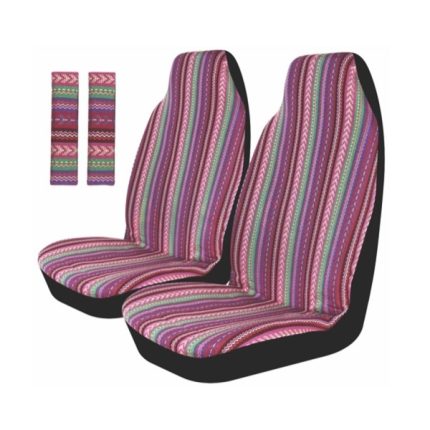 Seat With SeatBelt Cover High Back Front Set