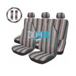 Car Seat Covers Covers Green Multi-Color Stripe