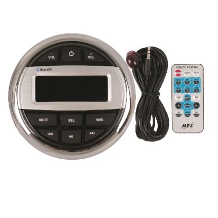 Marine Media Player Am/Fm /Usb/Aux/Mp3/Bluetooth/CSR Vision/Fixed ISO Blue