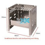 Portable Braai Stand Stainless Steel With Bag