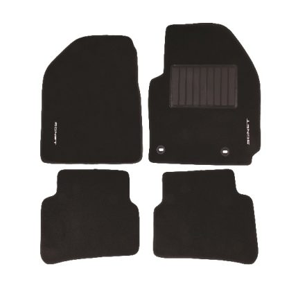 Carpet Set Kia Sonet Black 4 Piece