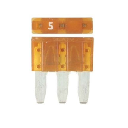 3 Pin Blade Fuse 5Amp 100 Piece Pack