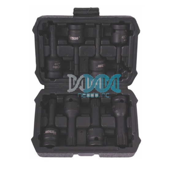 NEO-17829 Hex Bit Socket Set Impact 1/4 Drive (M) 8 Pieces