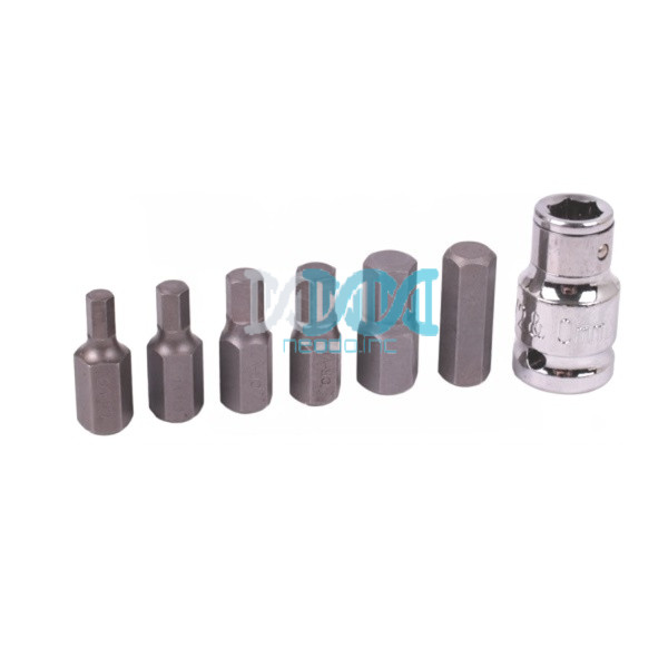 NEO-17830 Hex Bit Set 1/2 Drive 7 Pieces (5-6-7-8-10-12 & Adaptor)