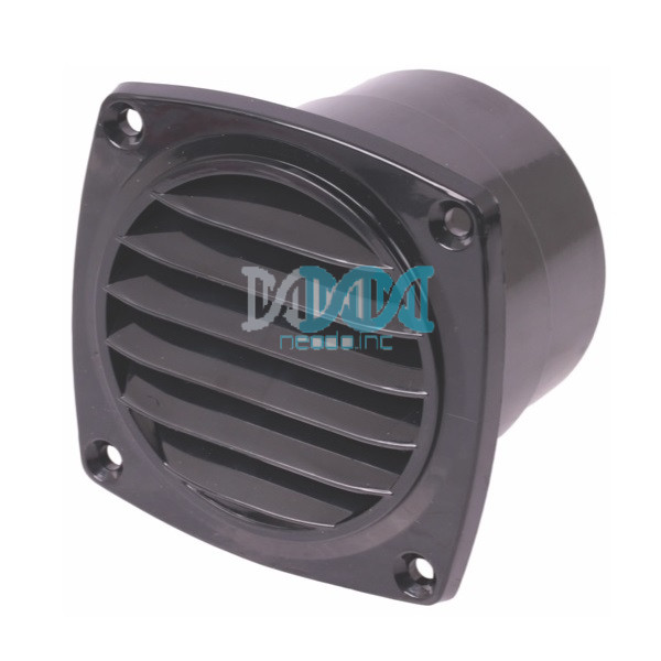 NEO-17869 Seaflo Louvered Air Vent 93.5X93.35X69.5 Black Abs