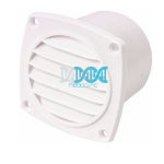 Seaflo Louvered Air Vent 93.5X93.35X69.5 White Abs