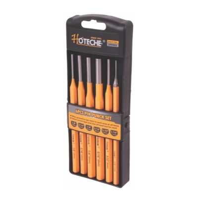 Hoteche Punch Set 6 Piece Cr-V With Plastic Powder Coat