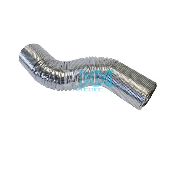 NEO-15657 Plastic Concertina Air Hose Silver