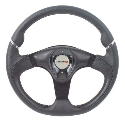 350mm Pvc Steering Wheel - Black
