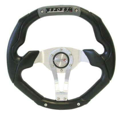 350mm Pvc Steering Wheel - Grey