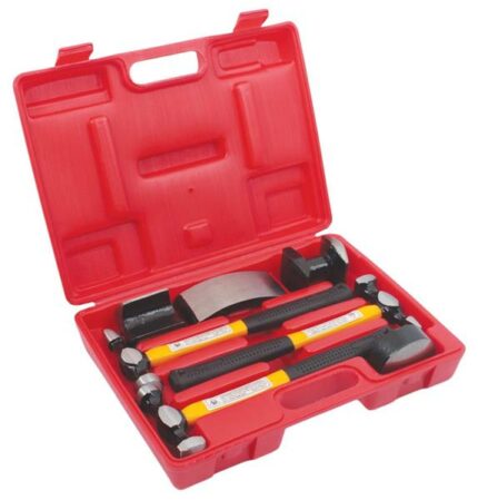 7 Piece Panel Beating Kit With Blow Mould Case