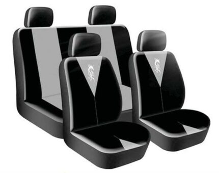 Seat Cover 8 Piece Grey Dragon Master