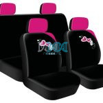 Seat Cover 8 Piece Pink Heart Blooms Moq 300