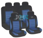 Seat Covers 9 Piece Blue Racing Sport