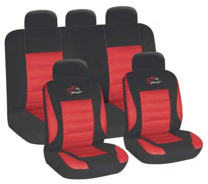 Seat Covers 9 Pieces Red Racing Sport Moq 200