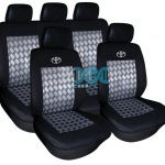 Seat Cover 9 Piece Black Toyota