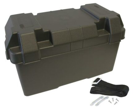 Battery Box Xl 420X200X210mm - With Lid and Strap