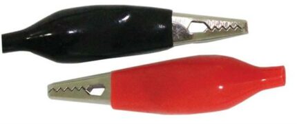 Battery Clips Insulated - Black/Red -20 Pieces per packet