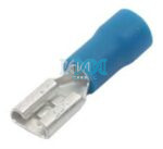 Blue 4.3mm Female Radio Terminal - 10 Pieces