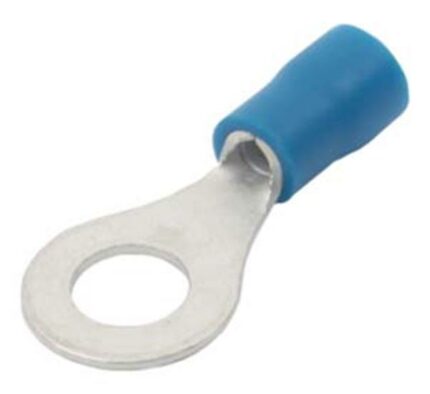 Blue Ring Terminal 6.4mm - 100 Pieces