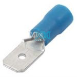 Blue Terminal Male 6.3mm - 100 Pieces