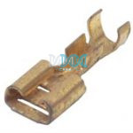 Brass Female Socket Terminal 6 3mm - 100 Pieces