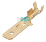 Brass Male Socket Terminal 6 3mm - 10 Pieces