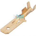 Brass Male Socket Terminal 6 3mm - 100 Pieces