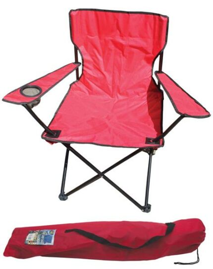 DISCONTINUED - Camping Chair Red 135Kg