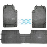 Car Mat Set Black 3 Piece Pvc
