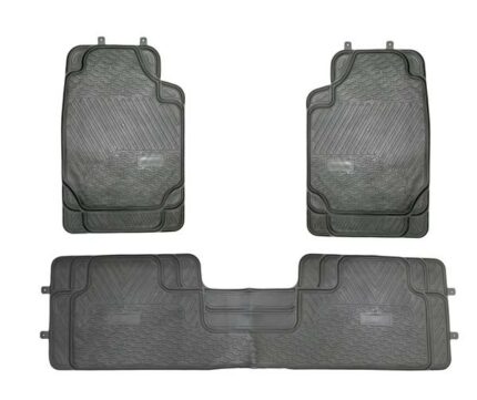 Car Mat Set Black 3 Piece Pvc