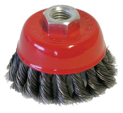 Cup Brush Knotted 75mm M14X2