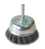 Cup Brush Knotted With Shaft 75mm
