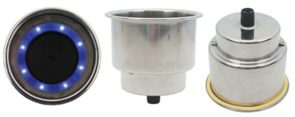 Can Holder Large With 8 Leds 304SS