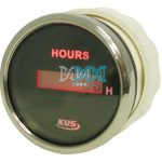 Digital Hourmeter 52mm Black