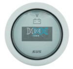 Digital Volt Gauge 8-32V 52mm White