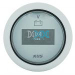 Digital Volt Gauge 8-32V 52mm White