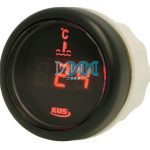 Digital With Temperature Gauge 52mm Black