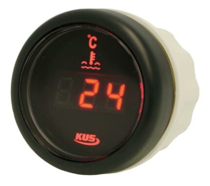 Digital With Temperature Gauge 52mm Black