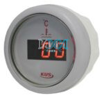 Digital W/Temp.Gauge 52mm White