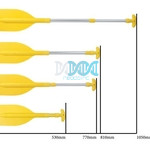 DISCONTINUED - Extendable Oars Pp/ Aluminium 53-81-107.5cm