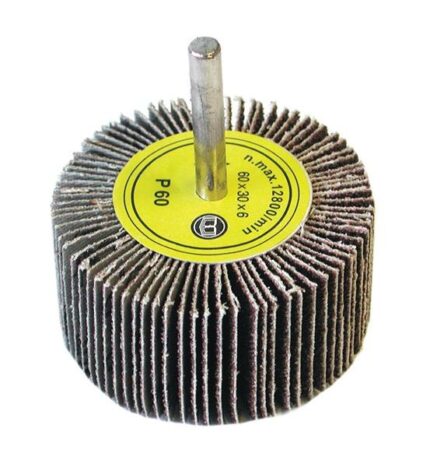Flap Wheel With Shaft 60 Grit 60X30X6mm