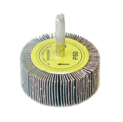 Flap Wheel With Shaft 80 Grit 50X20X6mm